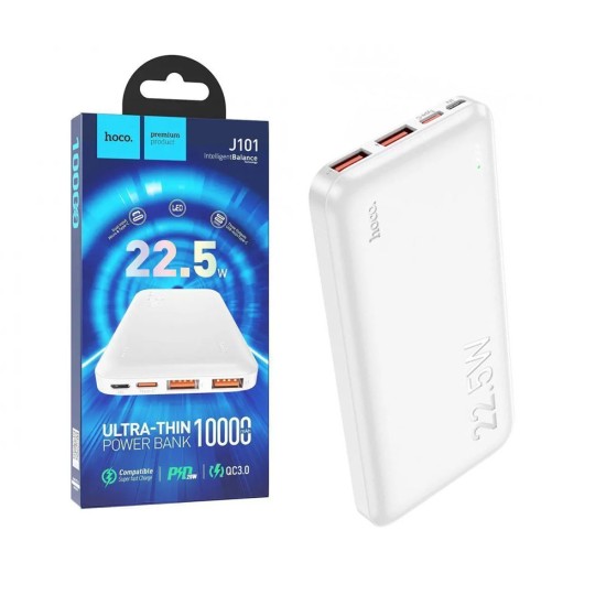 Power Bank Hoco J101 Astute 22,5W 10000mAh Branco Power Bank Hoco J101 Astute 22,5W 10000mAh Branco